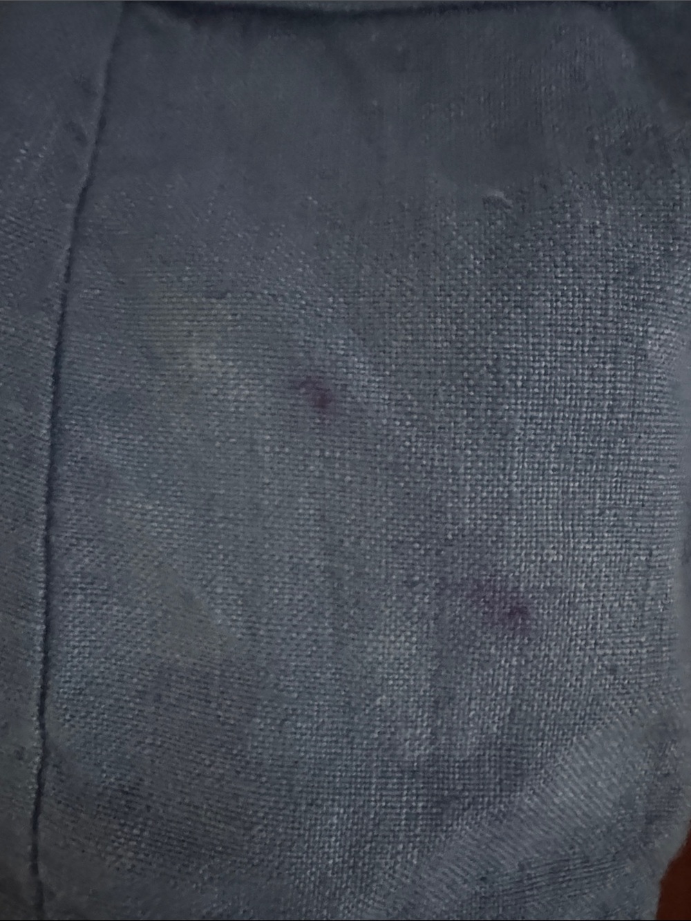 Maiwa 100% Linen indigo hand dyed chore coat - Picture 4 of 5
